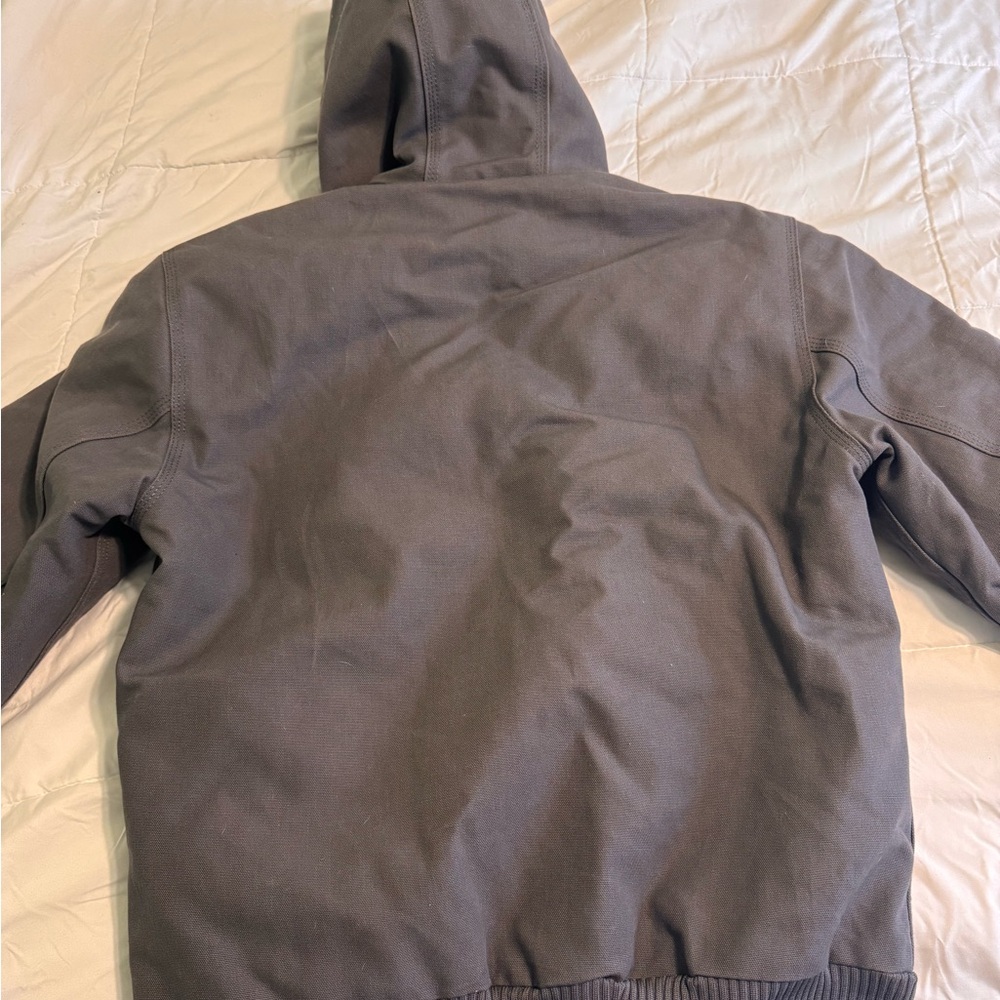 Carhartt Gray Hooded Jacket small - Picture 7 of 9
